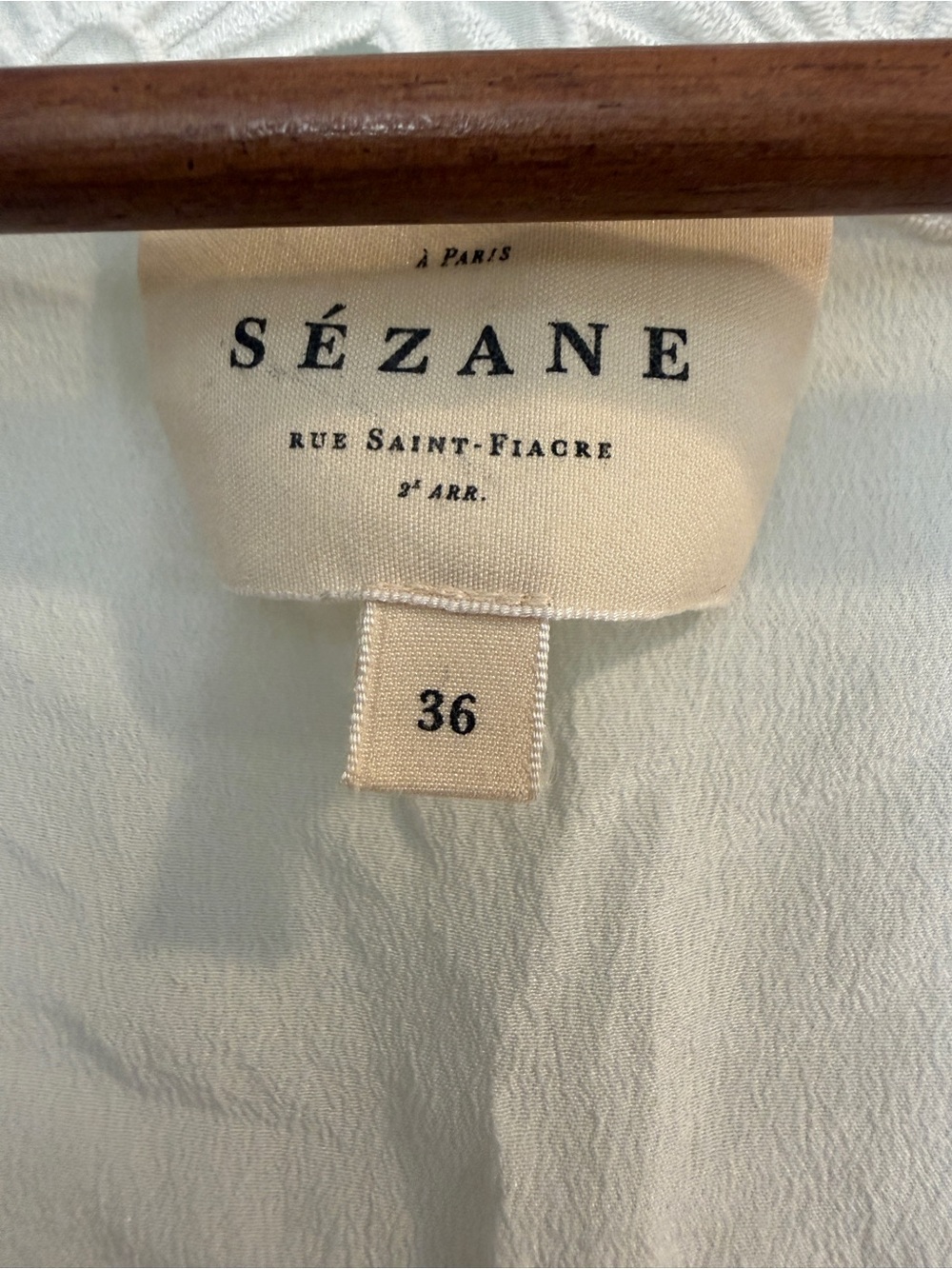 Sezane Ilonie Blouse in Ecru - Picture 9 of 11